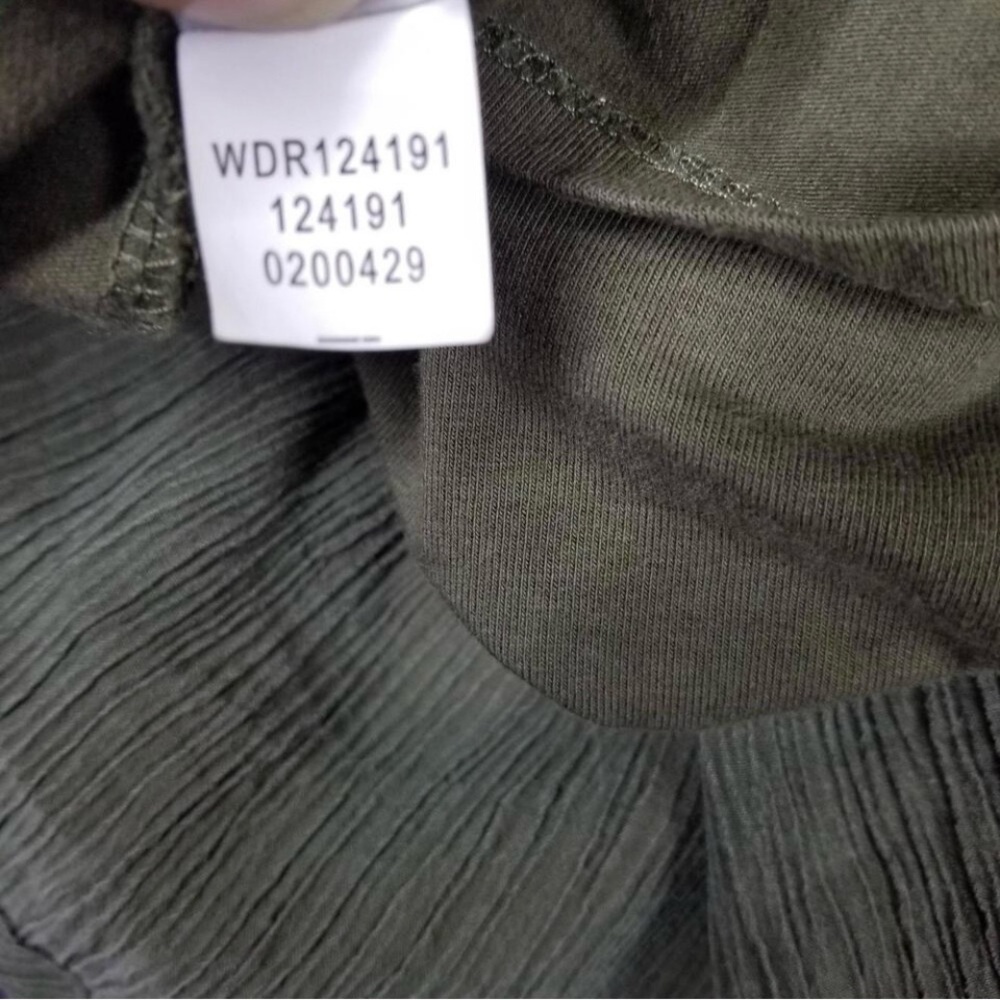 J. Jill Pure Jill Lagenlook Tank Dress XL Dark Olive Green Gauze Jersey layered - Picture 9 of 11